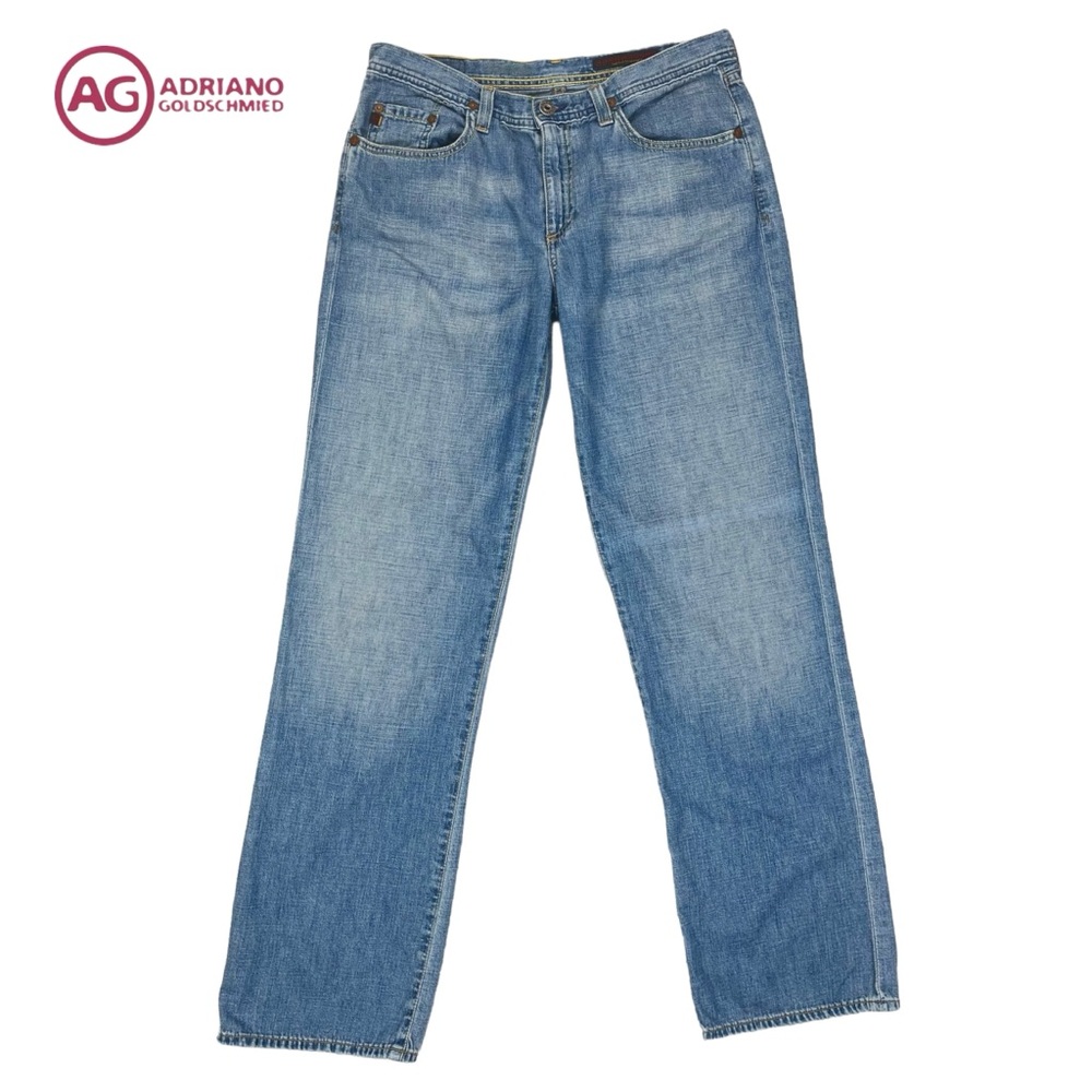 AG Adriano Goldschmied | Women 29 Reg | Light Blue Straight Leg Soft Denim Jeans
